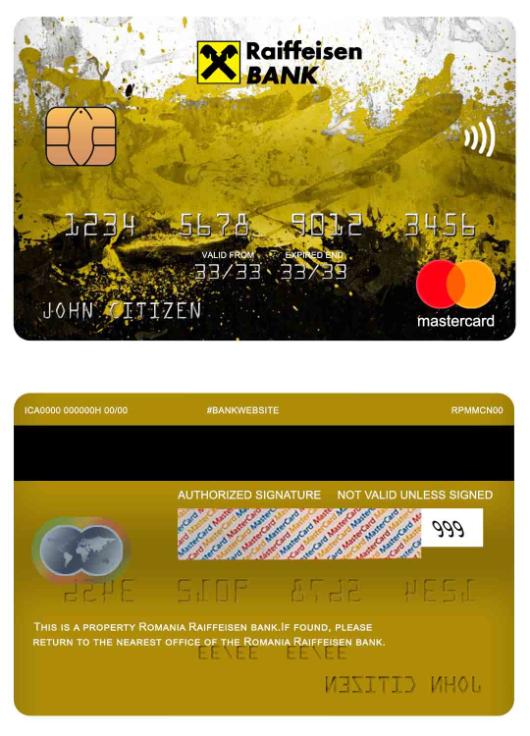 Romania Raiffeisen bank mastercard